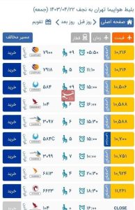 افزایش نجومی قیمت بلیت پرواز‌های عتبات عالیات