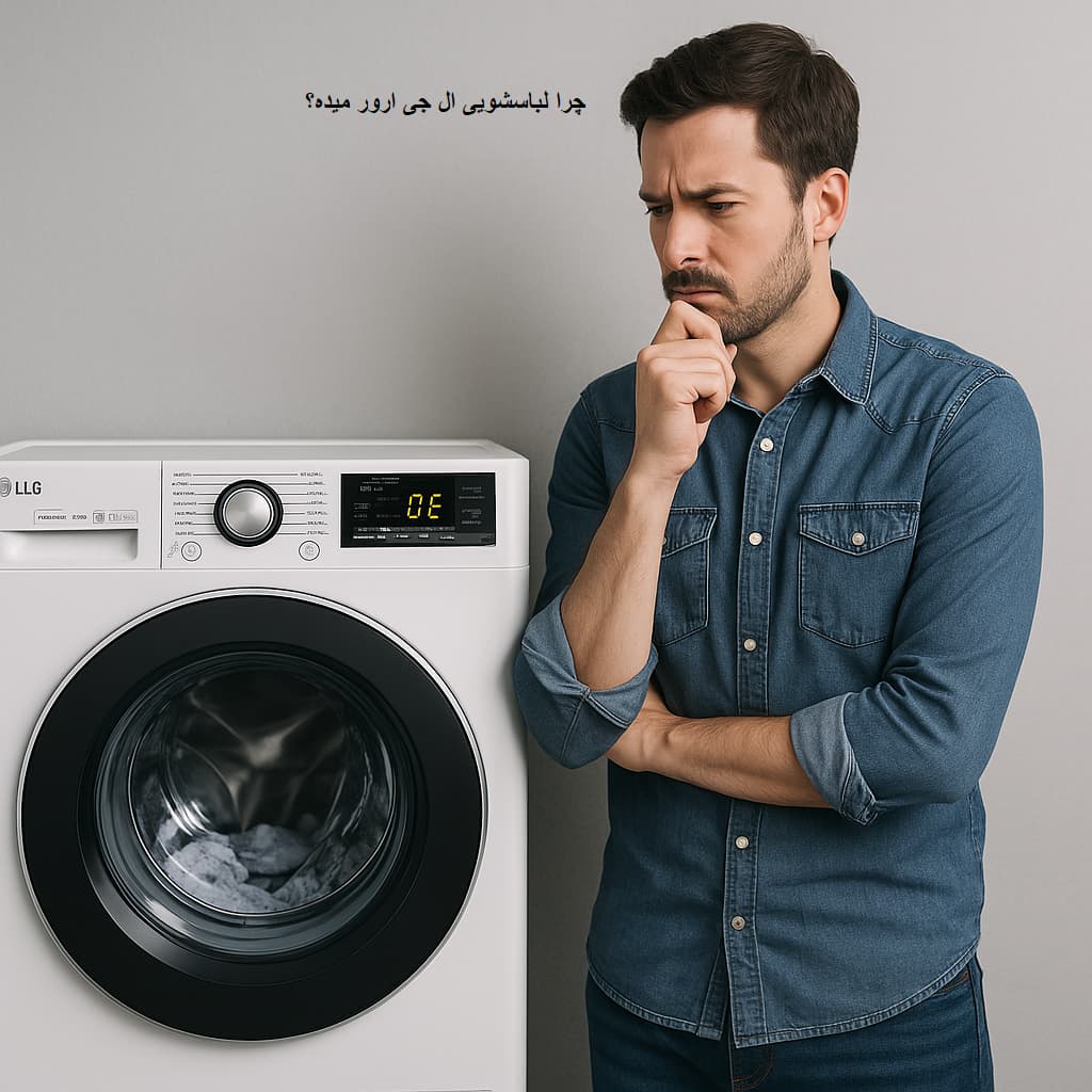 چرا لباسشویی ال جی ارور میده؟