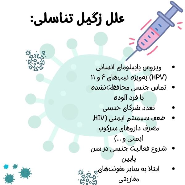 علل زگیل تناسلی