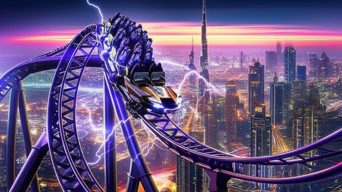 ترن هوایی Thor Thunder Spin دبی | خدای رعد ثور و اوج هیجان