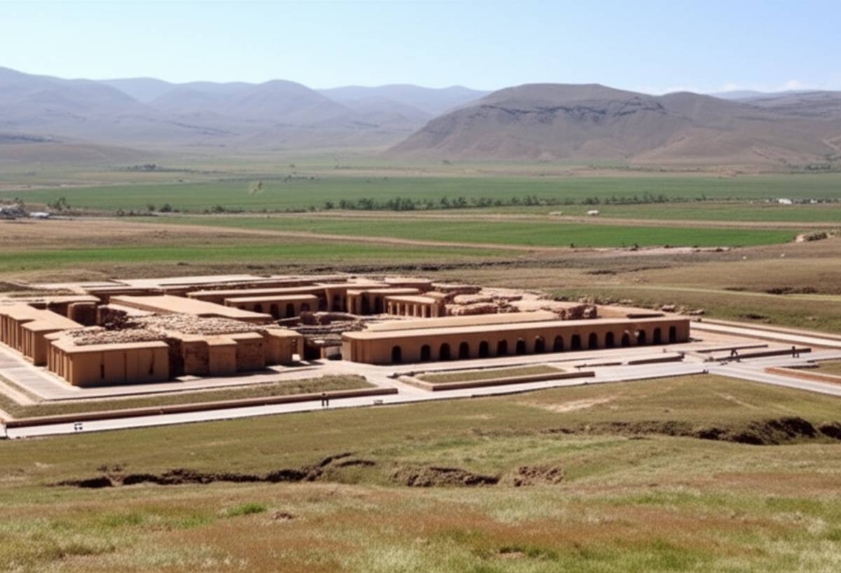 تخت سلیمان در سال ۲۰۰۳ (آذربایجان غربی)