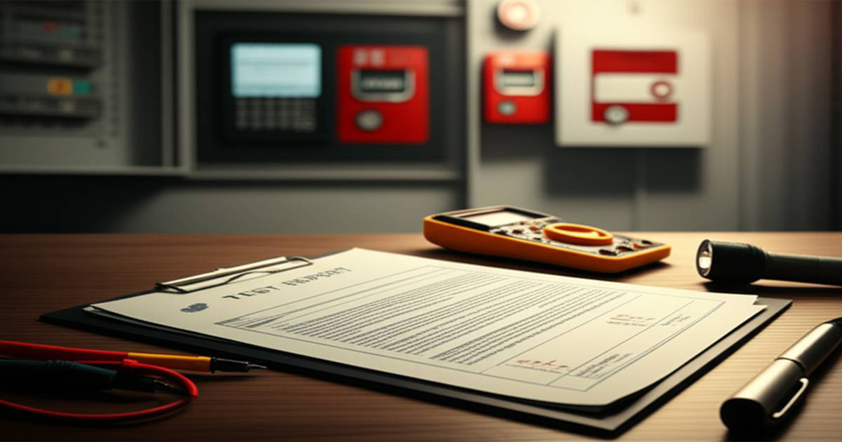 چگونه گزارش تست سیستم اعلام حریق تهیه کنیم؟