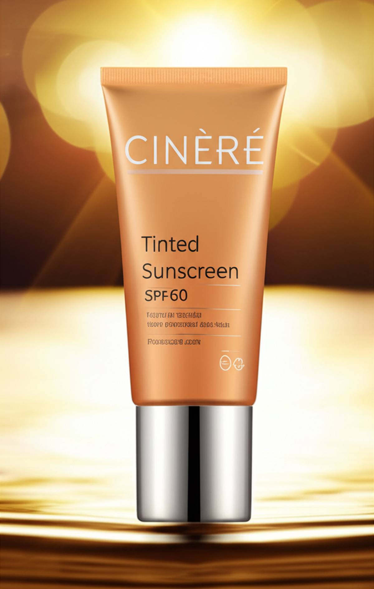 کرم ضد آفتاب رنگی سینره SPF60 | محافظت و پوشش کامل