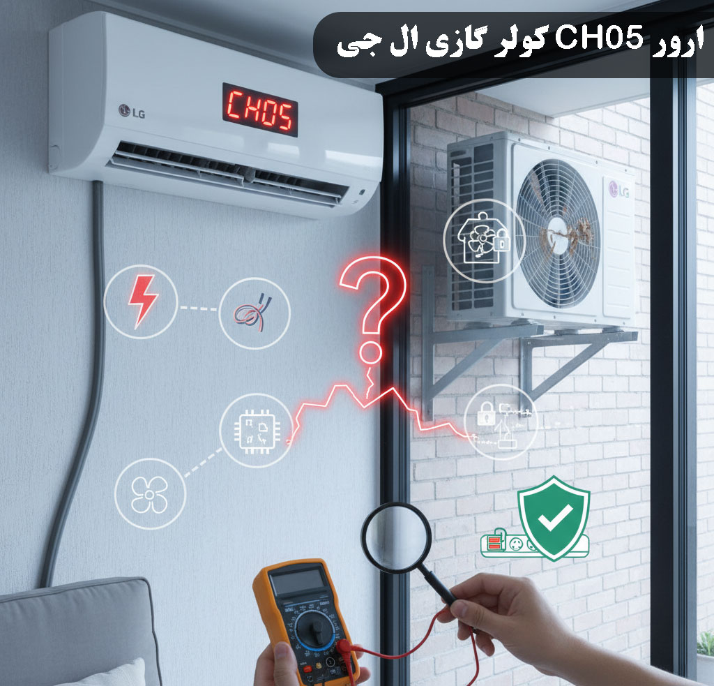 ارور ch05 کولر گازی ال جی