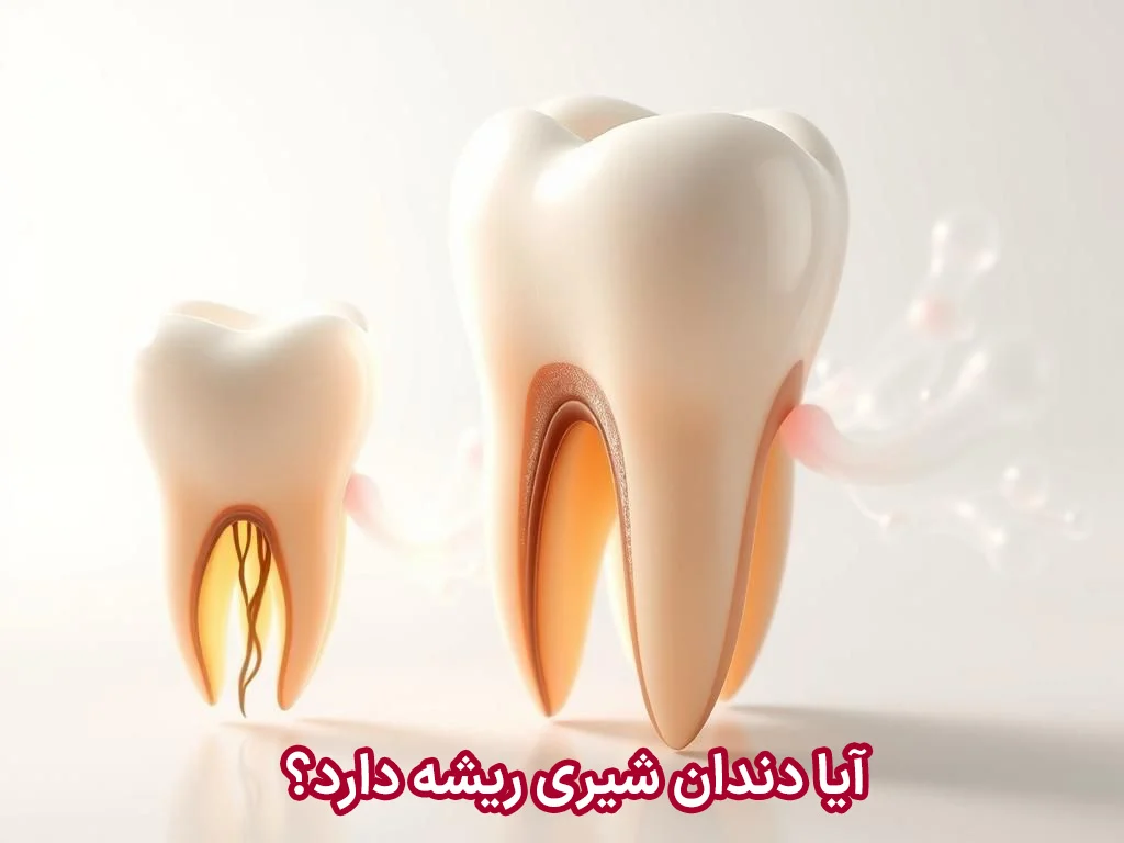 آیا دندان شیری ریشه دارد؟