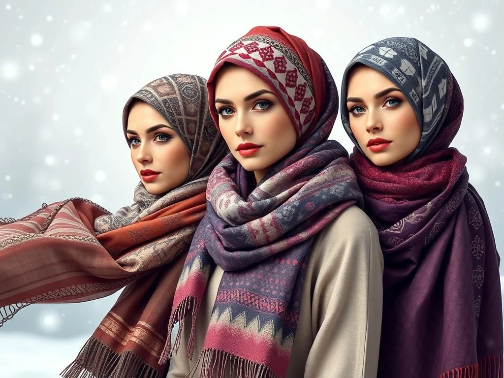 جدیدترین ترندهای شال و روسری زمستان ۱۴۰۴