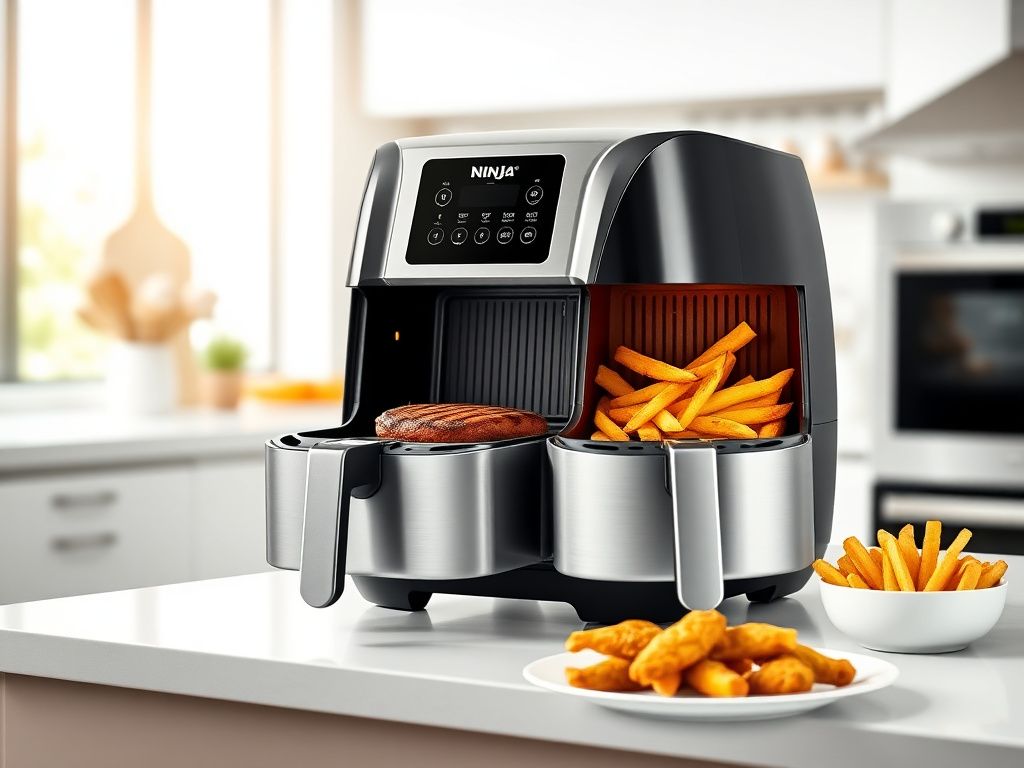 گریل و هواپز نینجا EG351؛ دو دستگاه در یک محصول